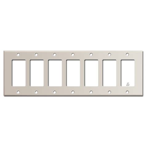 7 gang decora wall plate.